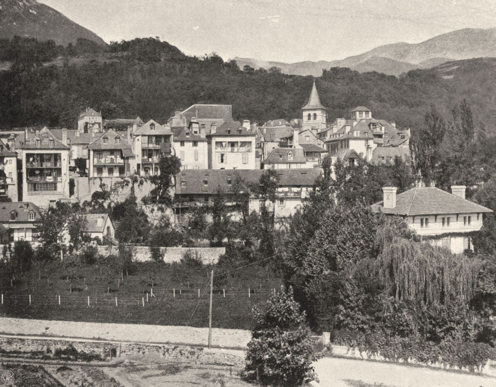 PYRENÉES-ORIENTALES. Argelès- Vue générale. SMALL. 1903 old antique print